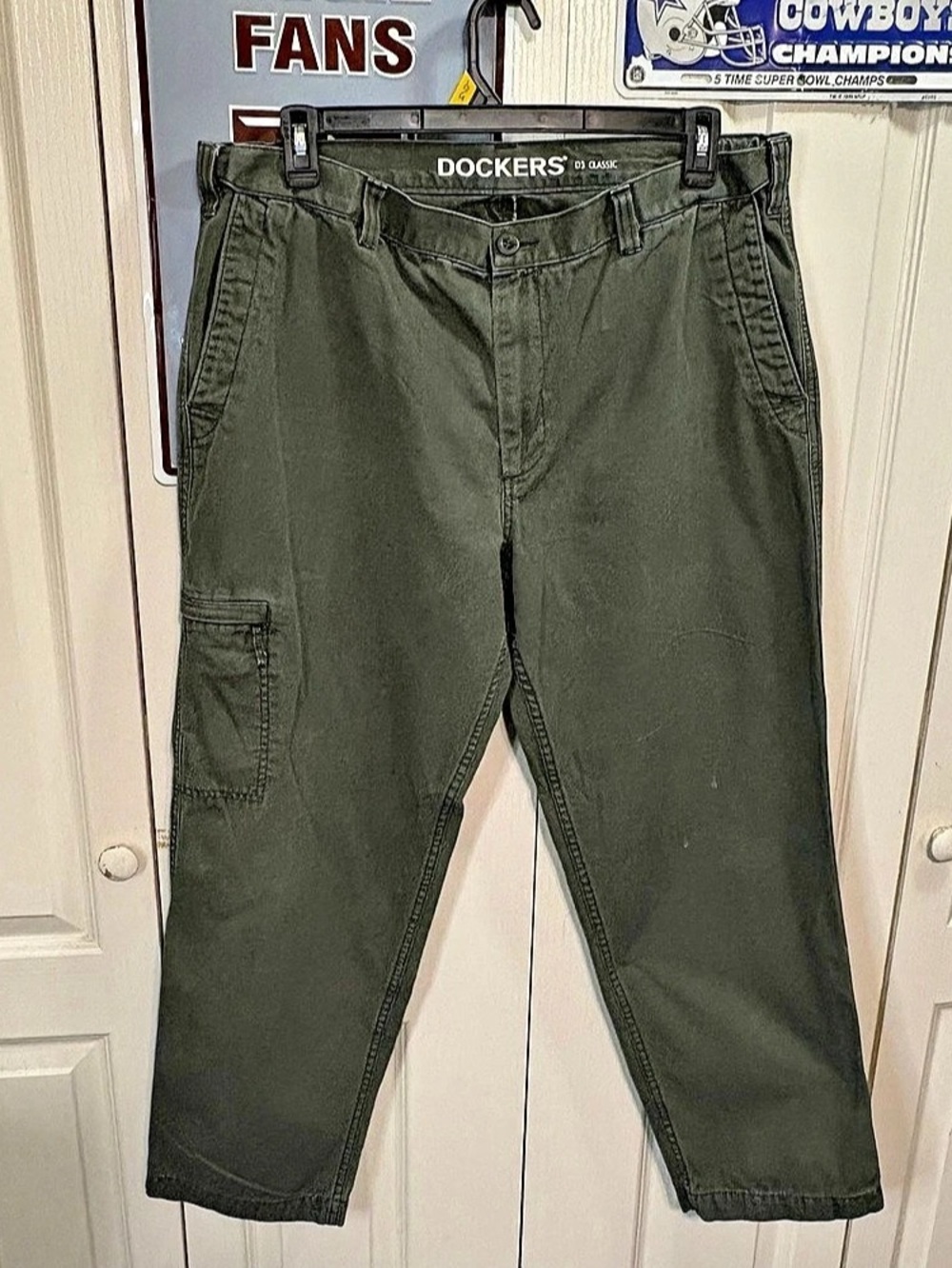 Dockers D3 Classic Fit Cargo Pants Men's Cotton Waist 40 x 32